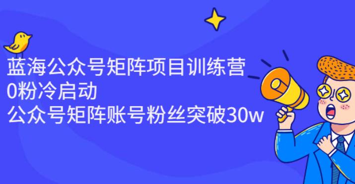 公众号矩阵项目：0粉丝冷启动到账号粉丝突破30w