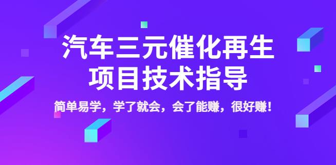 汽车三元项目怎么做：汽车三元催化再生赚钱项目（全套教程）